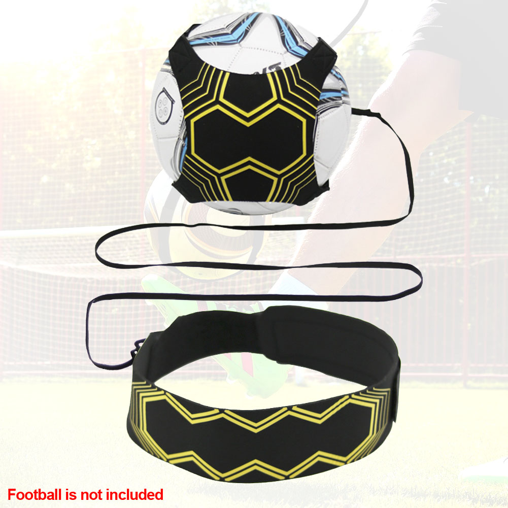 Sports Supplies Kick Ball Training Aid Belt Adjustable Elastic Hand-free Returner Soccer Trainer Control Skills Football Strap