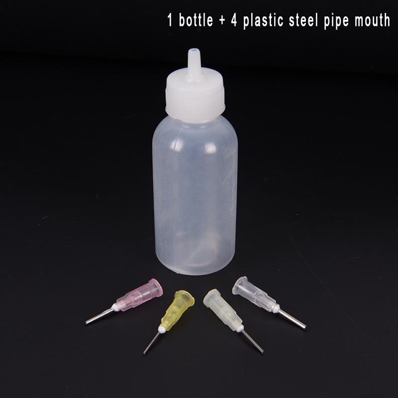 1 Set Plastic Body Art Tattoo Applicator Bottle Nozzle Drawing Making Kit 30ml