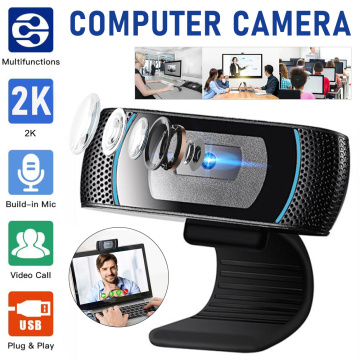 Webcam 2K 30fps web cam PC camera with microphone cameras for PC Laptop Computer usb 2.0 full hd For Youtube Skype Video Call