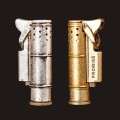 Classic Retro Gasoline Lighter Flint Lighter Trenches Pure Copper Cigarette Petrol Windproof Free Fire Inflated Metal Gadgets