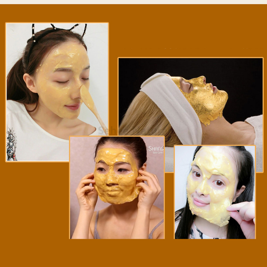 24K Crystal Gold Soft Film Powder Gold Foil Peel Off Mask Modeling Peel Off Powder Beauty Salon Equipment Mask 500g