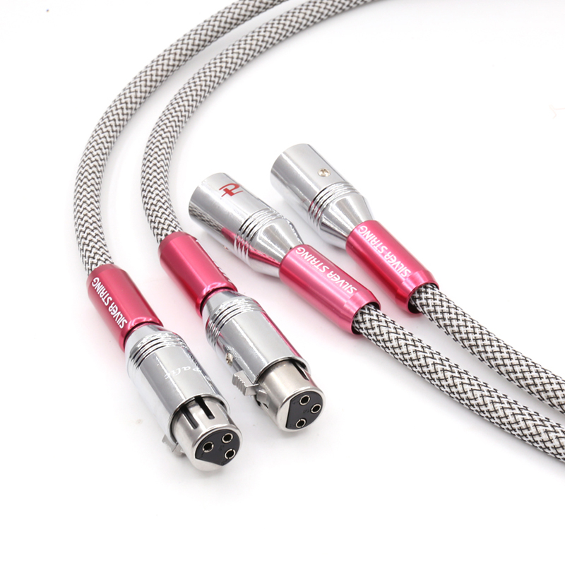 QED Signature OCC Copper Silver Plated Audio Hifi XLR Audio Cable Balance Audio Video Cable Single Wire