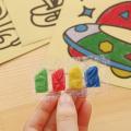 5/10Pcs Children Drawing Toys Set Colored Sand Painting Cards Stickers Creative DIY Drawing Paper Early Educational Learning Toy