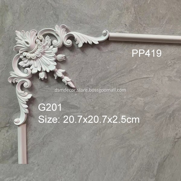 Latest Style European Samll Size PU Plain Panel Molding