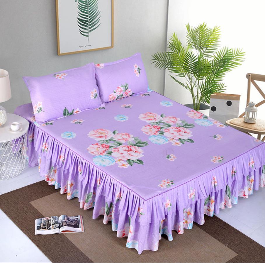 1Pc Bed Skirt Cotton Thickening Bed Sheets Bedding Bedspreads Pillowcases Bed Sheet Size Sheets ( Without Pillowcase ) F0032
