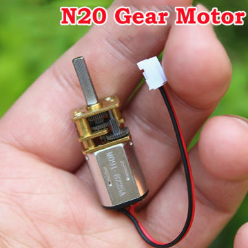 Mini N20 Gear Motor DC 3V-6V 5V 100RPM Slow Speed All Metal Gearbox Reducer Engine DIY Robot Toy