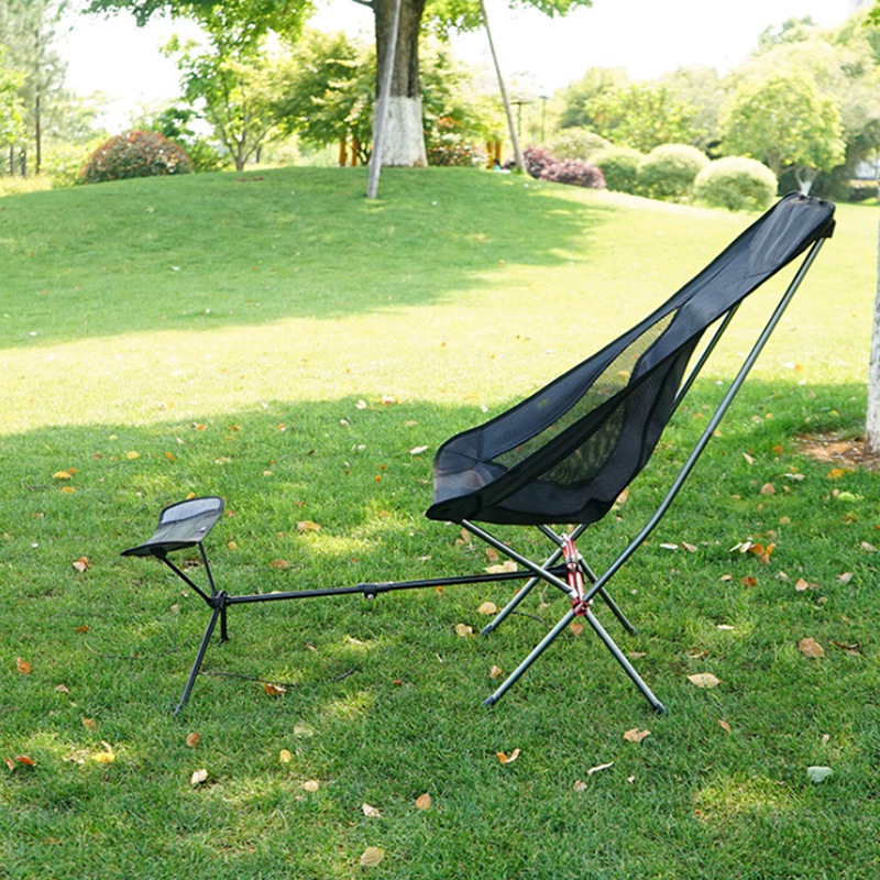 Outdoor Folding Footrest Portable Recliner Footrest Extended Leg Stool Can Be Used with Folding Chair