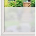 White Matte Frosted Window Film Static Non Adhesive Privacy Window Cling Vinyl Heat Control UV Glass Stickers for Home Office