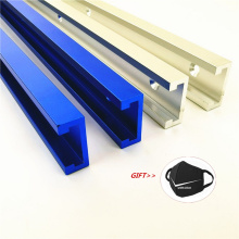 Aluminium Alloy T-Track Slot Miter Track Jig Fixture Router 300 400 500 600 800MM Woodworking T Screw T Slider Pressure Block