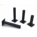 4pcs Black Furniture Legs Cabinet Metal Squar Table Legs Oblique Pin for TV Cabinet Sofa Foot Level Furniture Accessories