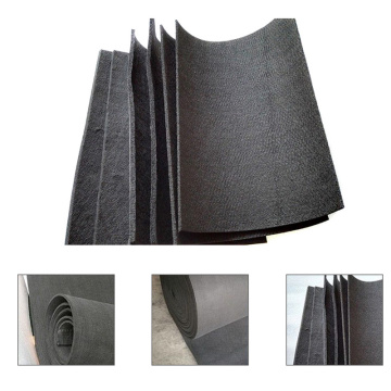 Mayitr 2 Sheets Graphite Carbon Felt High Pure Carbon Graphite 3mm / 5mm / 8mm / 10mm Carbon Fiber Felt 20x30cm High Quality