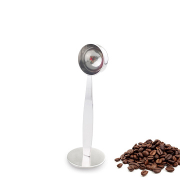 2 in 1 Stainless Steel Holder Teaspoon Coffee Tamper Measure Coffee Spoon Coffee Tea Tools