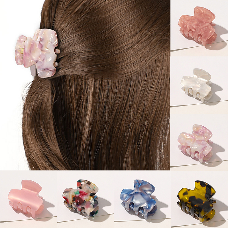 2020 New Claw Clip for Women Leopard Acetate Hair Claw Acrylic Hair Clamp Clip Crab for Hair Accessories for Girls Hair Headwear