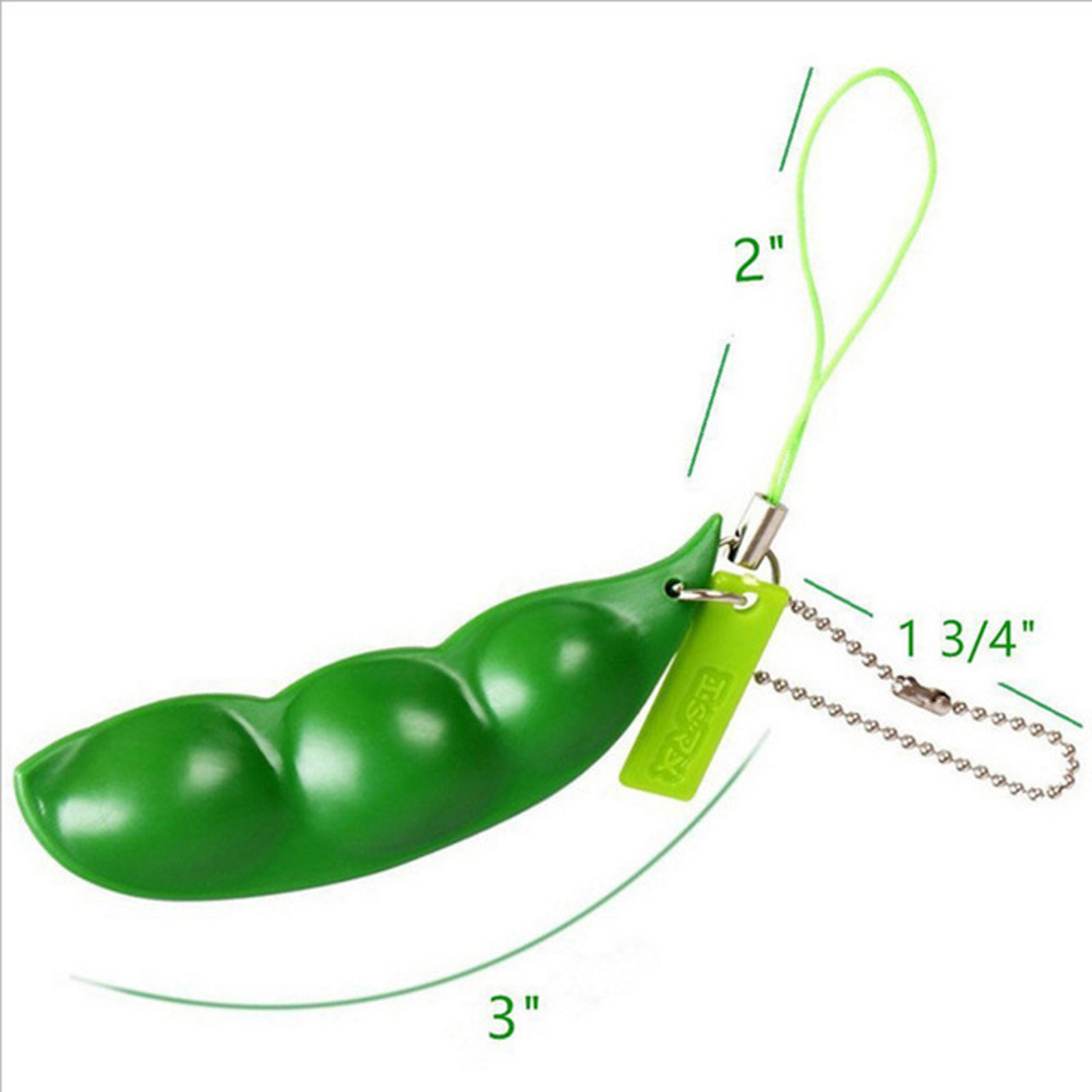 Decompression Edamame Toys Squishy Squeeze Peas Beans Keychain Anti Stress Adult Toy Rubber Boys Xmas Fidget Stress Toys #2