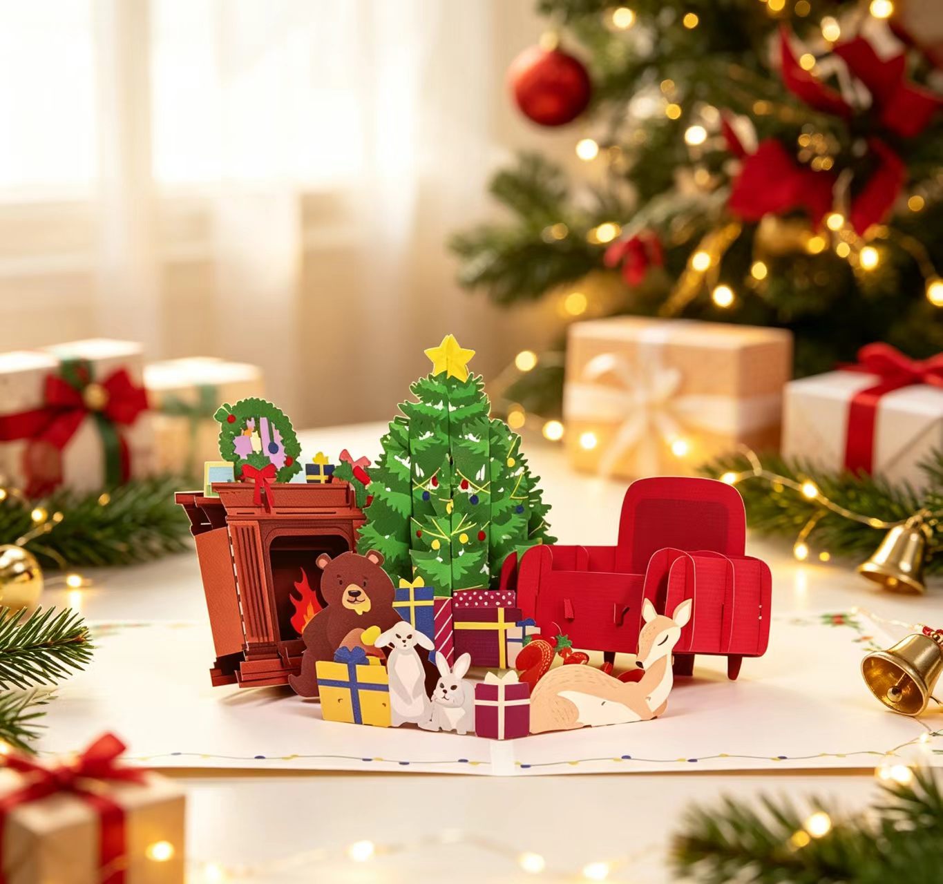 3d fantastic christmas pop up card