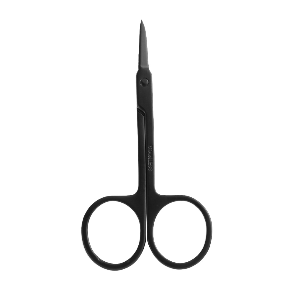 1Pc Stainless Steel Eyebrow Scissor Eyebrow Trimmer Eyebrow Eyelashes Nose Hair Scissor Manicure Scissors Cutter Nail Tools