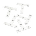 DRELD 5PCS Stainless Steel Angle Plate Corner Brace Flat T Shape Repair Bracket Brace Brackets Connector Furniture Fixing-Corner