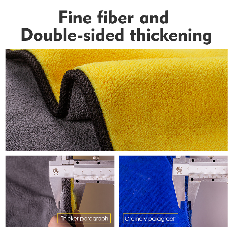 Licheers Car Wash Towel Microfiber Car Cleaning Drying Cloth Car Care Cloth Detailing 30x20/30/40/60CM Car Wash Towel ForToyota