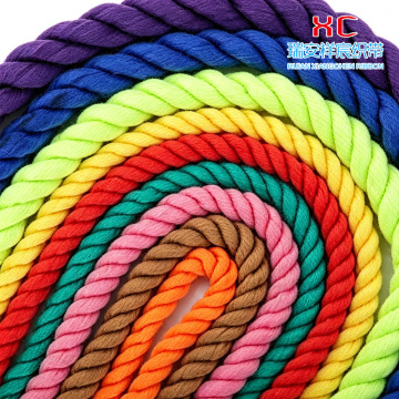 Colorful Eight Strand Cotton Drawstring Rope
