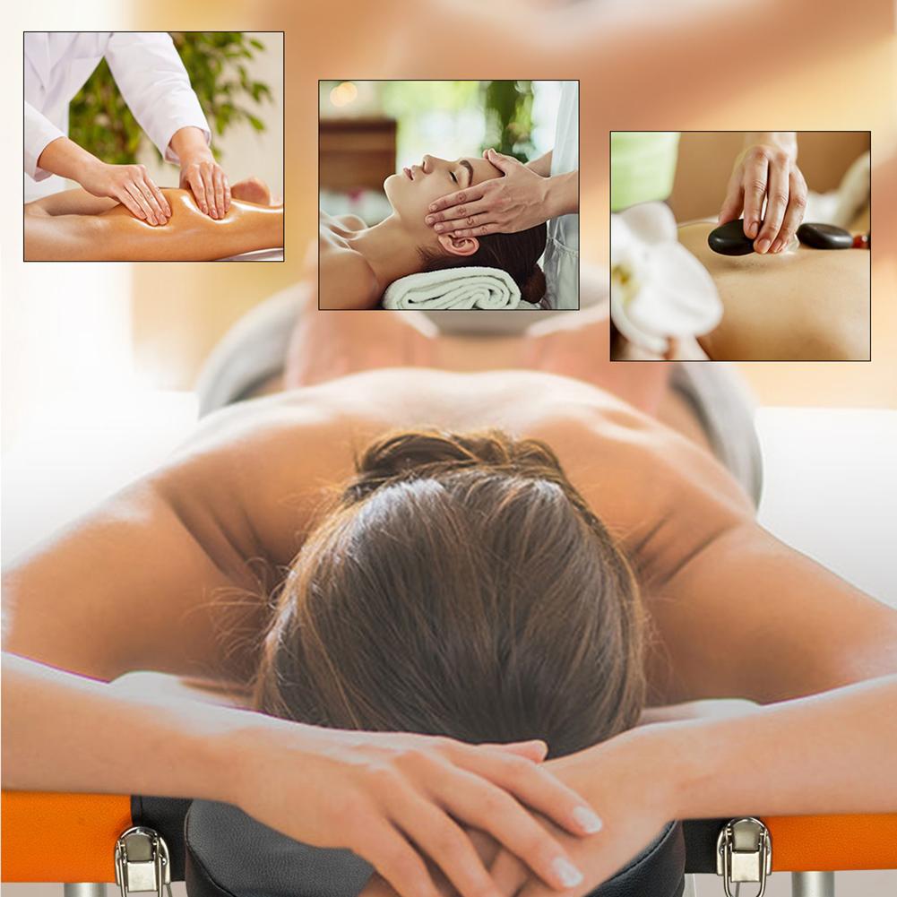 Aluminum Tube Professional Portable 3-Section Folding Massage Table 185cm Length 60cm Width SPA Beauty Bed Salon Furniture