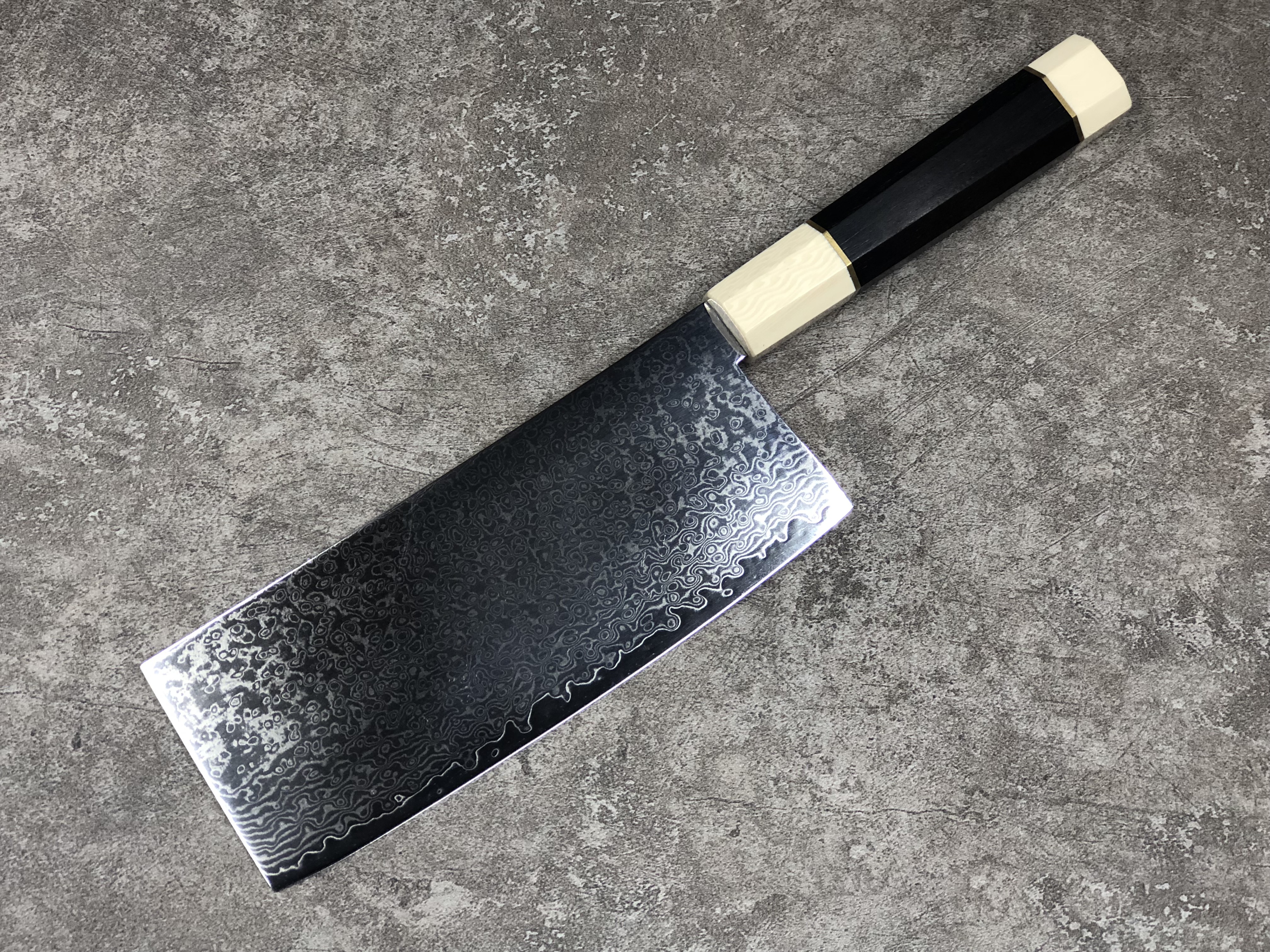 8 Inch VG10 Damascus Steel Nakiri Knife Ebony Handle Japanese Chef Knife Chinese Cleaver Cooking Knives Kitchen Cutlery