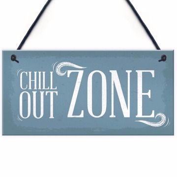 Meijiafei Chill Out Zone Man Cave Shed SummerHouse Sign Hot Tub Home Wall Door Plaque Sign 10