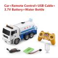 1:20 38CM Electric Remote Control Sprinkler Trucks Road Cleaning Engineering Vehicle Super Watering Cart RC Truck Christmas Gift