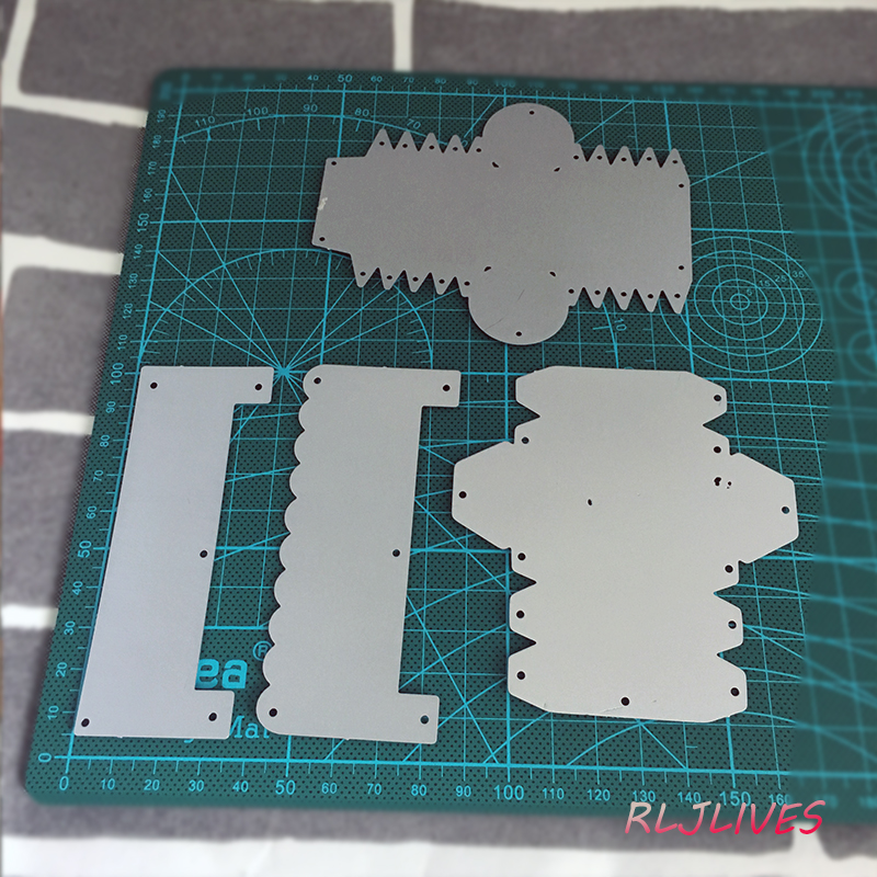 RLJLIVES 2Pcs/Set Candy Metal Cutting Dies Stencils for DIY Scrapbooking album Decorative Embossing DIY Paper Cards