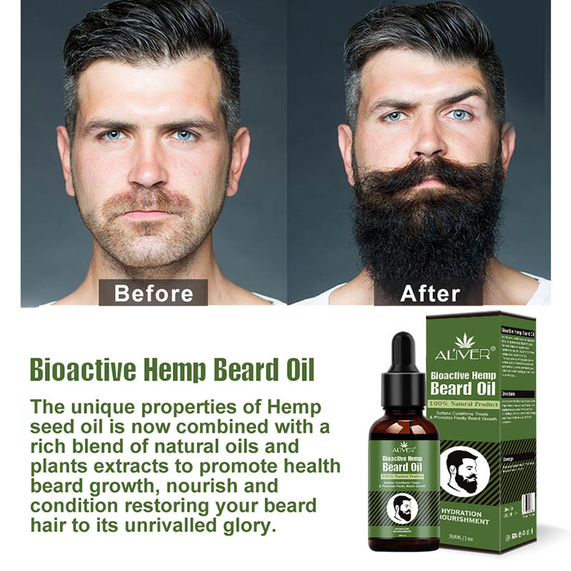 Hot sale Hemp Oil Beard Growth Men's Beard Hair Growth Products Hair Conditioner Leave-In