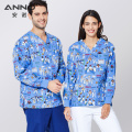 ANNO Hospital Autumn Winter Scrubs Tops Trousers Sets Optiona Long Sleeves Nursing Uniform Dental Clinic Supplies Nurse Clothing