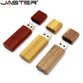 JASTER Wooden bamboo USB flash drive pen driver wood chips pendrive 4GB 8GB 16GB 32GB 64GB memory card USB Gift 1PCS free logo