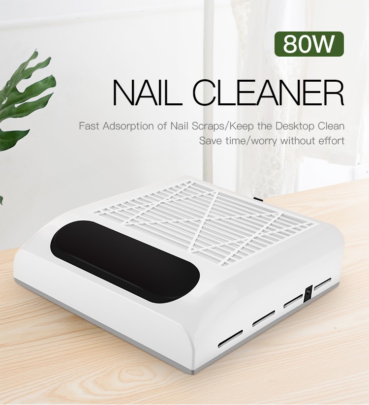 110V-240V 80W Nail Dust Collector Nail Fan UV Lamp LED Lamp Nail Dryer Automatic Sensing With LCD 30s Quick Drying Free Delivery