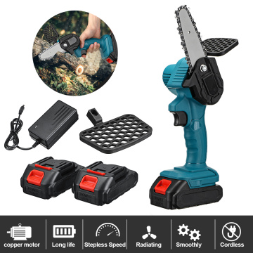 88Vf Electric Pruning Saw w/Lithium Battery Rechargeable Mini Cordless Electric Saw Woodworking Chain Saws Garden Logging