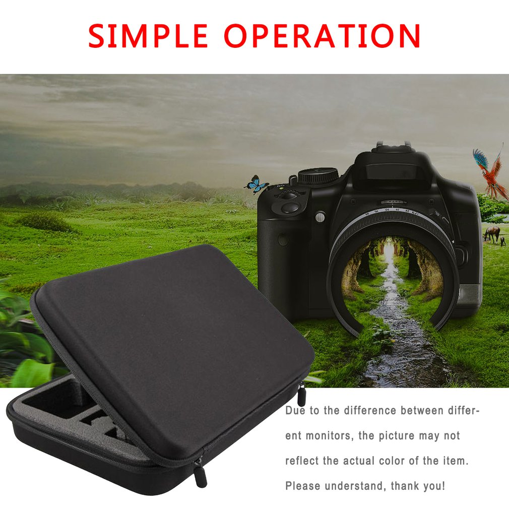 Portable Carry Case Hard Bag Sports Camera Accessory Anti-shock Storage Bag for Go pro for Hero 3/4 for SJCAM Action Camera