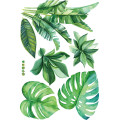 Green Banana Leaves Fresh Wall Sticker Home Art Vinyl Mural Living Room Kids Baby Room Decor Green Leaves Wallpapers