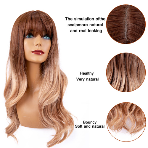Body Wave Natural Curly Long Synthetic Hair Wig Supplier, Supply Various Body Wave Natural Curly Long Synthetic Hair Wig of High Quality