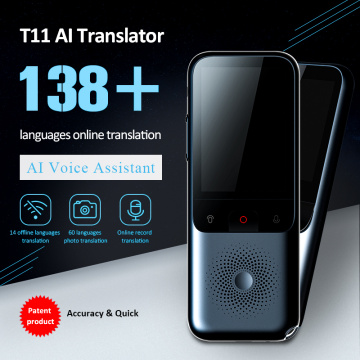 T11 2.4inch Touch Screen Translator Real-time Smart Voice Photo Translator 138 languages Translation Portable Offline Tradutor