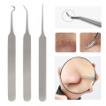 1PC Premium Acne Needle Blackhead Pimple Blemish Extractor Tweezer Curved Removal Tool Beauty Makeup Tool Cosmetic Sets TSLM1