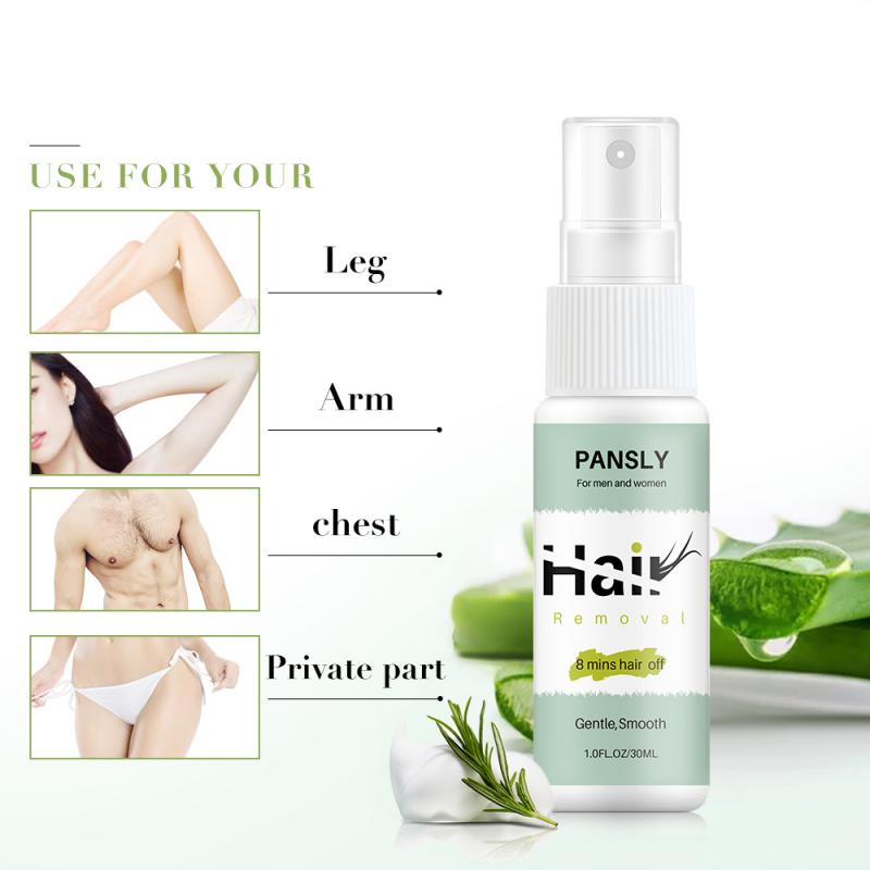 Hair Removal Spray Hair Growth Inhibitor facial Removal cream Spray Beard Bikini Intimate Face Legs Body Armpit Painless