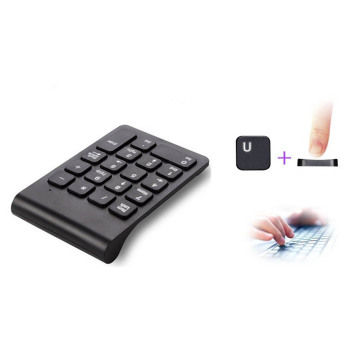 Portable 2.4G Wireless Digital Keyboard USB Number Pad 18 Keys Mini Numeric Keypad For Laptop PC Notebook Desktop @M23