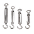 304 Stainless Steel Flower Basket Screw M4 M5 M6 M8 Rotate Chain Wire Rope Tensioner Bloom Bolt Tension Turnbuckle