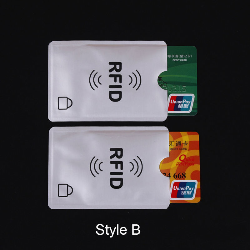 5pcs Anti Rfid Blocking Reader Lock Card Holder ID Bank Card Case Rfid Protection Metal Credit Card Holder Aluminium porte carte
