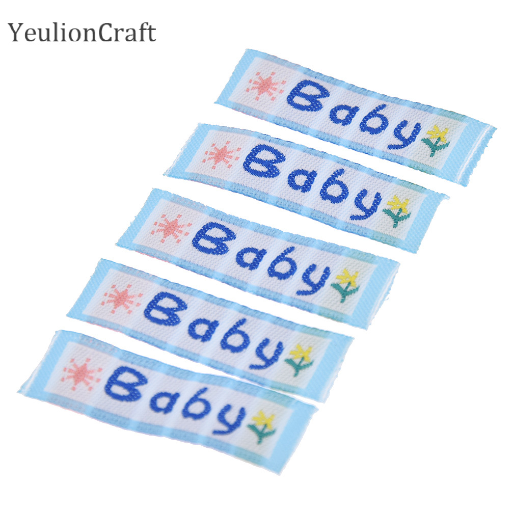 Chzimade 100Pcs/lot Baby Washable Cloth Labels Polyester Garment Labels Tags Diy Sewing Materials