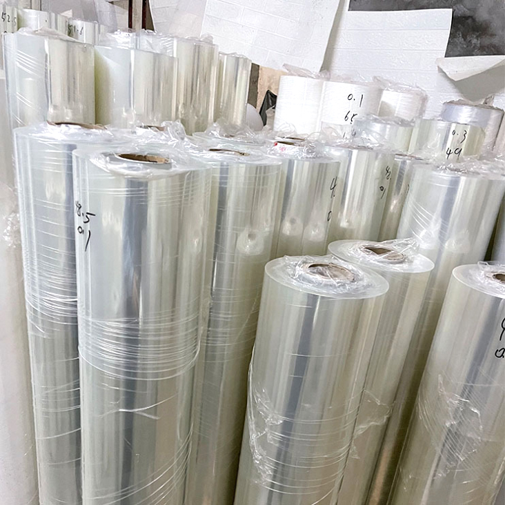 High gloss plastic pvc wrapping film rolls use for packing mattress