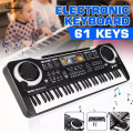 61 Keys Electric Piano Digital Electronic Piano 61 Keyboard with Organ Microphone Set Musical Instrument Children's Gifts