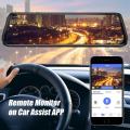 A980 Smart Rearview Mirror Camera 10'' 4G Android 8.1 Car DVR 1080P Dual Lens Dash Cam Registrar Video Recorder GPS WIFI Mirror