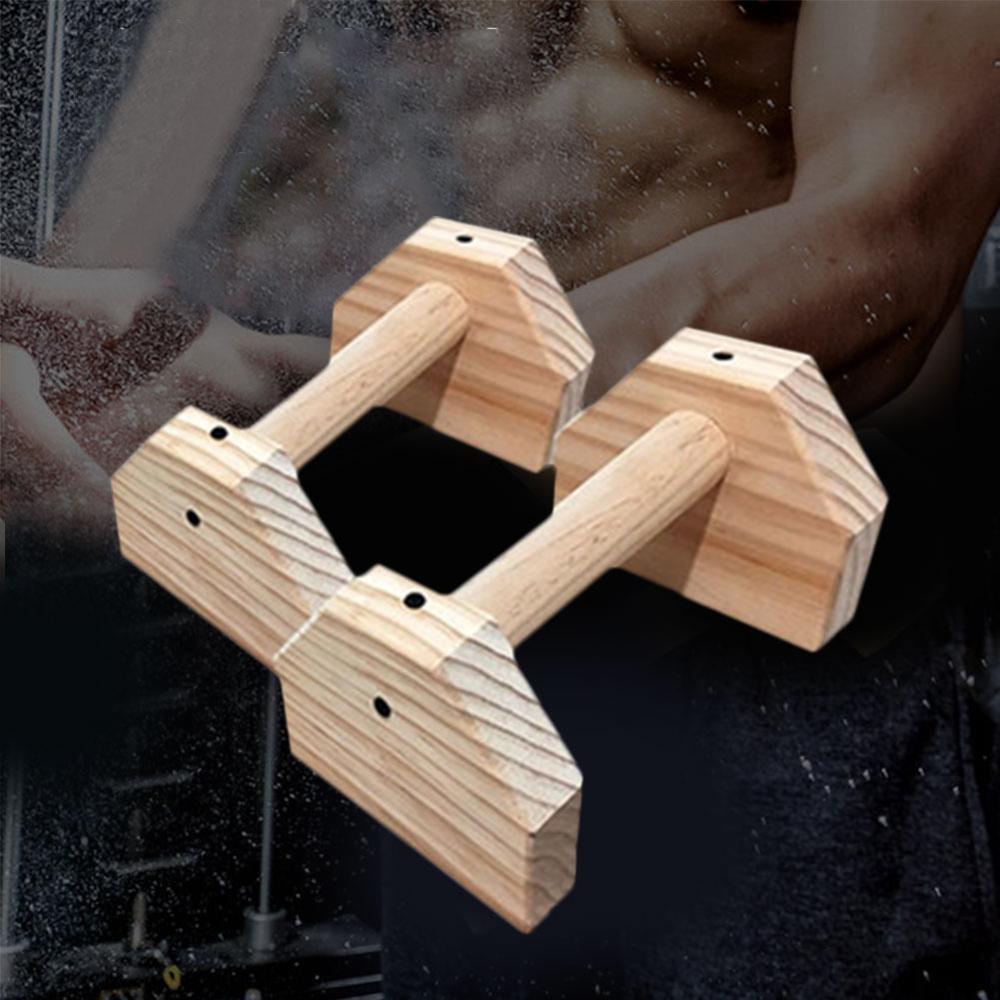 Fitness Push-up Stands Wooden Push-up Stands Bars for Building Chest Muscles Training Device Push-Ups Support Gym Gear Equipment
