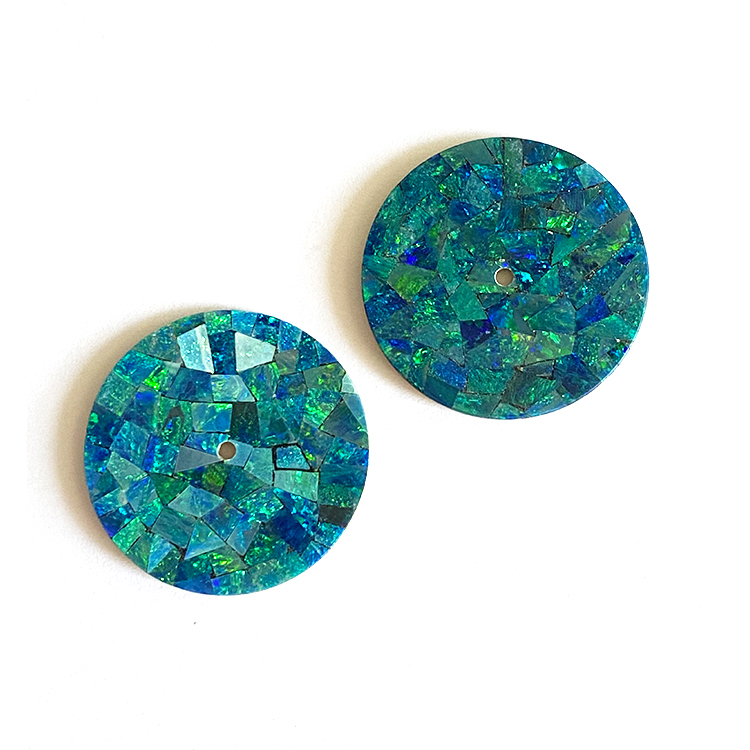rainbow gem stone watch face for dial parts