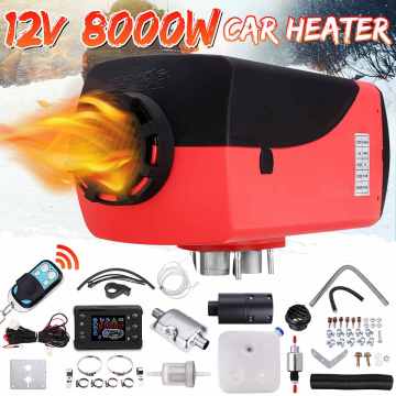 8KW 12V Car Heater Air Diesels Heater Parking Heater With Remote Control LCD Monitor for RV, Motorhome Trailer, Trucks, Boats