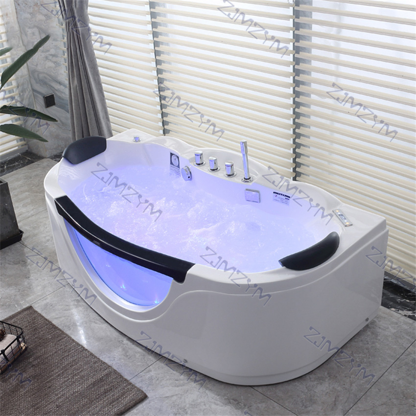 1.7m Acrylic Massage Bathtub Adult Couple Surfing Spa Jaccuzi Home Constant Temperature Air Whirlpools Double Hot Tub 110V/220V
